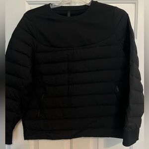 Lululemon Black Quilted Puffer Sweatshirt